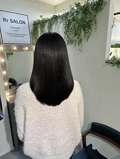 Glossy hair result at Rr SALON AOYAMA 3