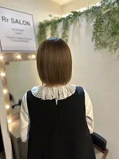 Glossy hair result at Rr SALON AOYAMA 4