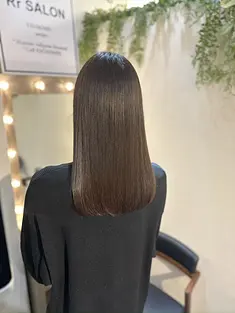 Glossy hair result at Rr SALON AOYAMA 5